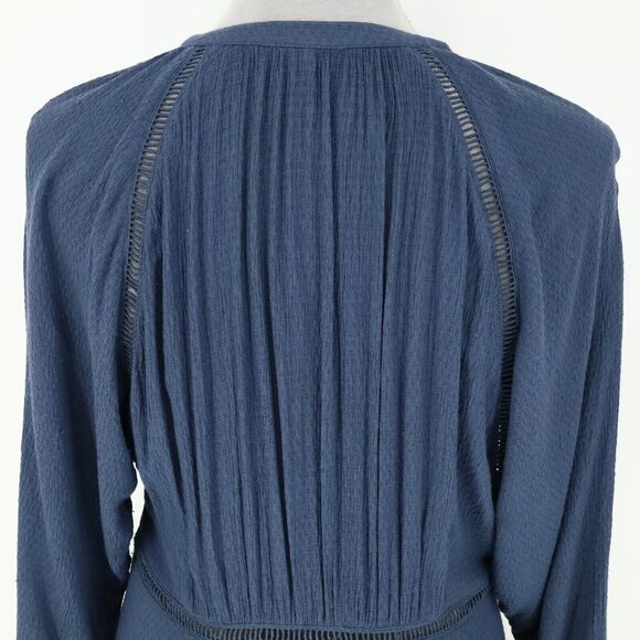 Free People Dress Womens Small Blue Rayon Babydoll Swing Trapeze Pullover - Picture 8 of 15